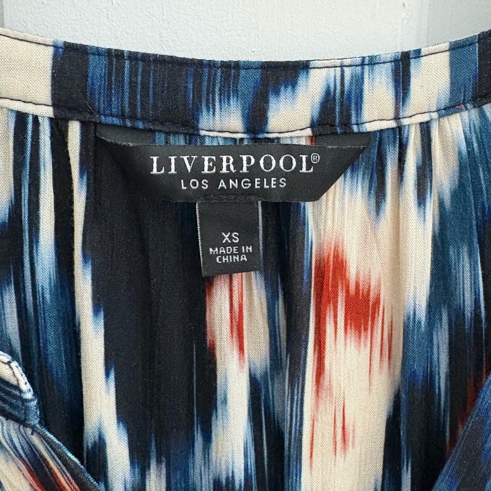 Liverpool Blue and Orange Maxi Dress - Picture 6 of 6